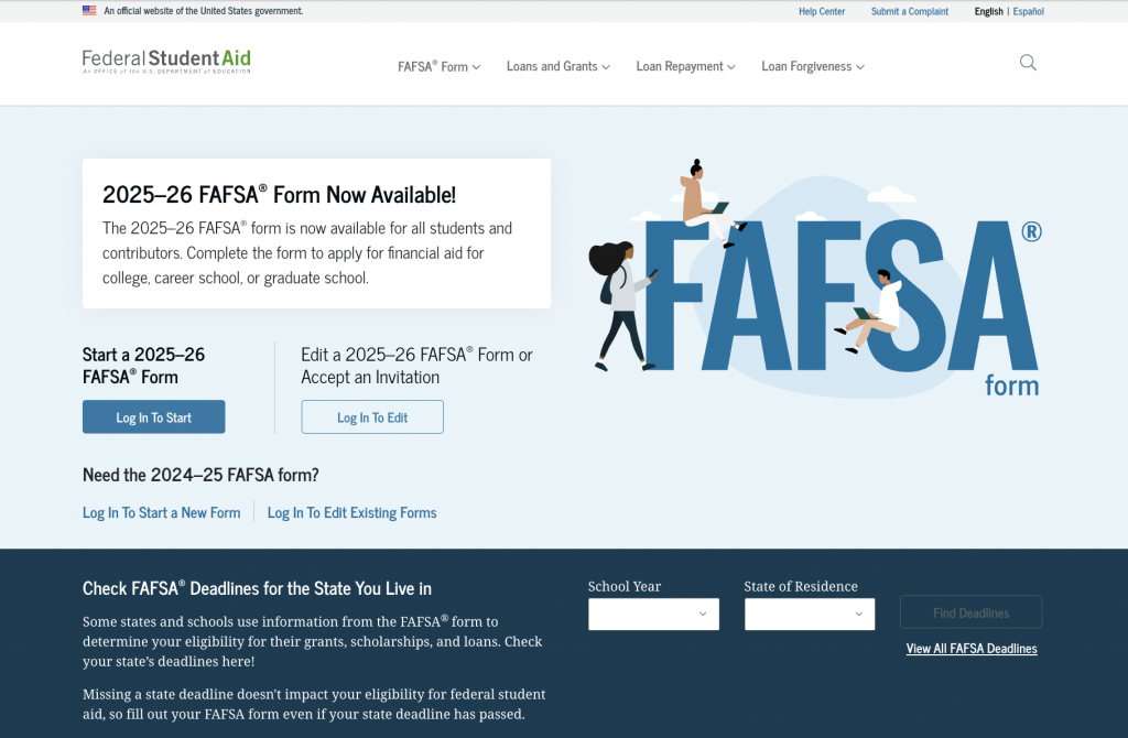 FAFSA form